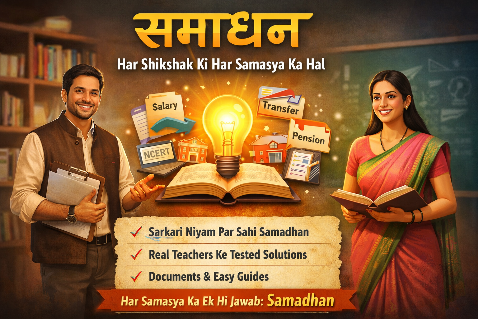 समाधान - हर शिक्षक की हर समस्या का हल